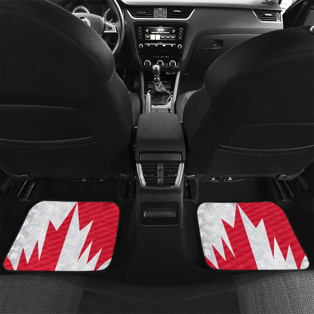Custom USA and Canada National Football Car Mats Maple Leaf Geometric and American Stripes