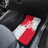 Custom USA and Canada National Football Car Mats Maple Leaf Geometric and American Stripes