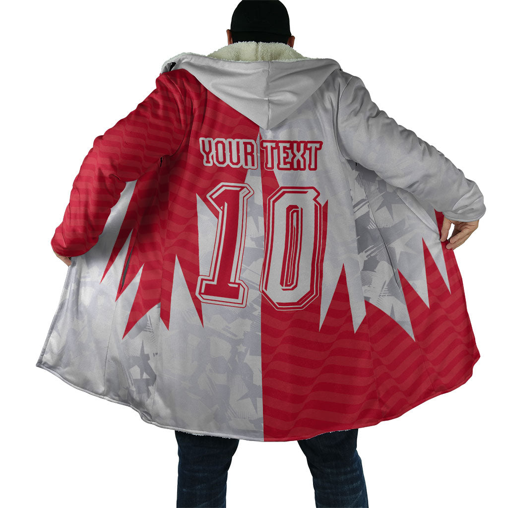 Custom USA and Canada National Football Cloak Maple Leaf Geometric and American Stripes
