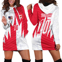 Custom USA and Canada National Football Hoodie Dress Maple Leaf Geometric and American Stripes