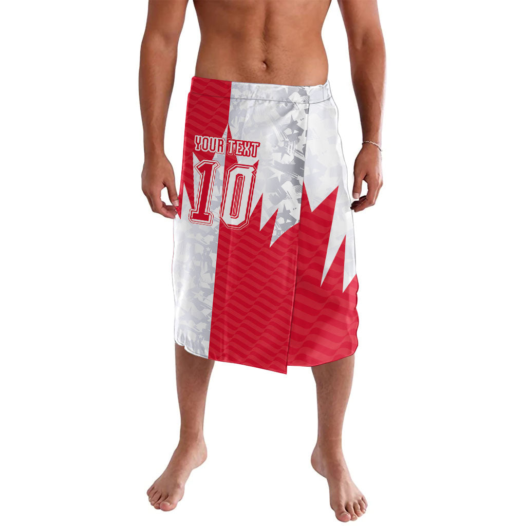 Custom USA and Canada National Football Lavalava Maple Leaf Geometric and American Stripes