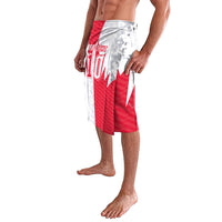 Custom USA and Canada National Football Lavalava Maple Leaf Geometric and American Stripes