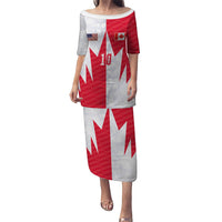 Custom USA and Canada National Football Puletasi Maple Leaf Geometric and American Stripes