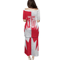 Custom USA and Canada National Football Puletasi Maple Leaf Geometric and American Stripes