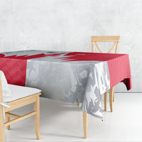 Custom USA and Canada National Football Tablecloth Maple Leaf Geometric and American Stripes