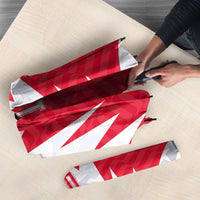 Custom USA and Canada National Football Umbrella Maple Leaf Geometric and American Stripes