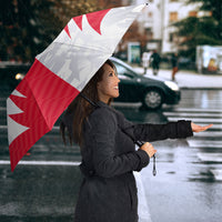 Custom USA and Canada National Football Umbrella Maple Leaf Geometric and American Stripes
