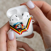Germany National Football AirPods Case Deutschland Eagle Watercolor Splash Geometric Flag Stripe Pattern Art