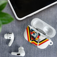 Germany National Football AirPods Case Deutschland Eagle Watercolor Splash Geometric Flag Stripe Pattern Art