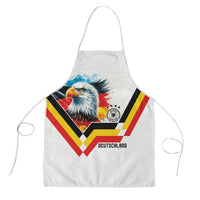 Germany National Football Apron Deutschland Eagle Watercolor Splash Geometric Flag Stripe Pattern Art