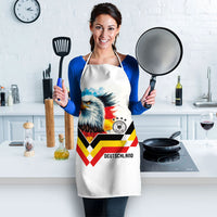 Germany National Football Apron Deutschland Eagle Watercolor Splash Geometric Flag Stripe Pattern Art