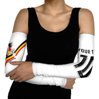 Custom Germany National Football Arm Sleeves Deutschland Eagle Watercolor Splash Geometric Flag Stripe Pattern Art