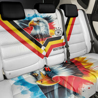 Germany National Football Back Car Seat Cover Deutschland Eagle Watercolor Splash Geometric Flag Stripe Pattern Art