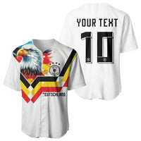 Custom Germany National Football Baseball Jersey Deutschland Eagle Watercolor Splash Geometric Flag Stripe Pattern Art