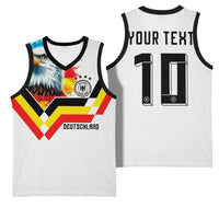 Custom Germany National Football Basketball Jersey Deutschland Eagle Watercolor Splash Geometric Flag Stripe Pattern Art