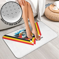 Germany National Football Bathroom Set Deutschland Eagle Watercolor Splash Geometric Flag Stripe Pattern Art