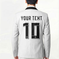 Custom Germany National Football Blazer Deutschland Eagle Watercolor Splash Geometric Flag Stripe Pattern Art