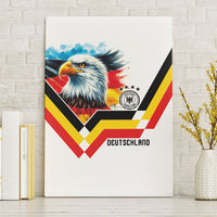 Germany National Football Canvas Wall Art Deutschland Eagle Watercolor Splash Geometric Flag Stripe Pattern Art