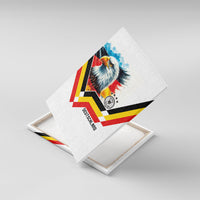 Germany National Football Canvas Wall Art Deutschland Eagle Watercolor Splash Geometric Flag Stripe Pattern Art