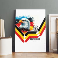 Germany National Football Canvas Wall Art Deutschland Eagle Watercolor Splash Geometric Flag Stripe Pattern Art