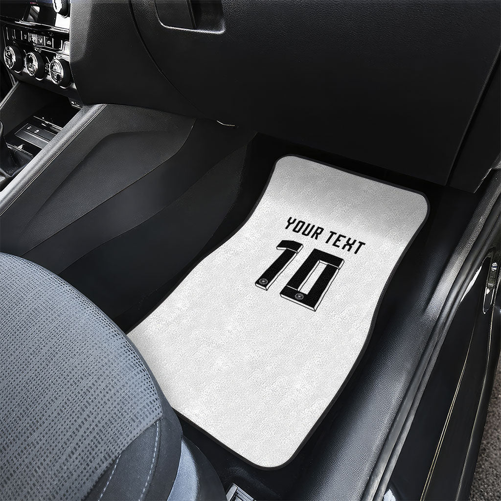Custom Germany National Football Car Mats Deutschland Eagle Watercolor Splash Geometric Flag Stripe Pattern Art