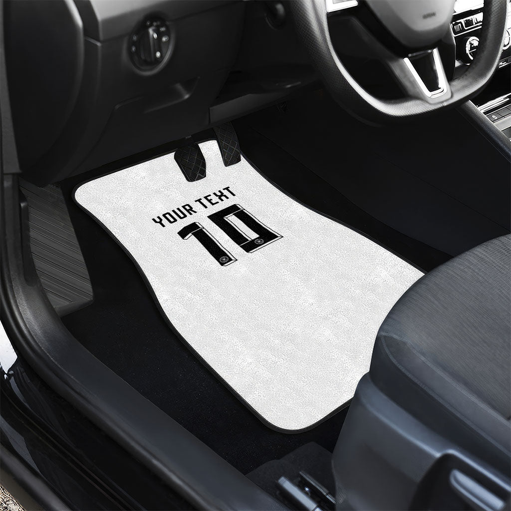 Custom Germany National Football Car Mats Deutschland Eagle Watercolor Splash Geometric Flag Stripe Pattern Art