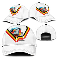 Germany National Football Classic Cap Deutschland Eagle Watercolor Splash Geometric Flag Stripe Pattern Art