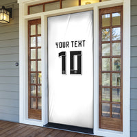 Custom Germany National Football Door Cover Deutschland Eagle Watercolor Splash Geometric Flag Stripe Pattern Art