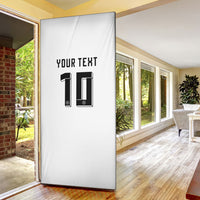 Custom Germany National Football Door Cover Deutschland Eagle Watercolor Splash Geometric Flag Stripe Pattern Art