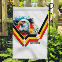 Germany National Football Garden Flag Deutschland Eagle Watercolor Splash Geometric Flag Stripe Pattern Art