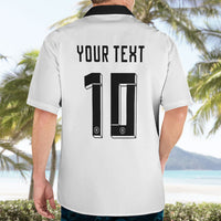 Custom Germany National Football Hawaiian Shirt Deutschland Eagle Watercolor Splash Geometric Flag Stripe Pattern Art
