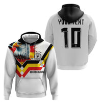 Custom Germany National Football Hoodie Deutschland Eagle Watercolor Splash Geometric Flag Stripe Pattern Art