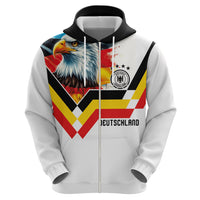Custom Germany National Football Hoodie Deutschland Eagle Watercolor Splash Geometric Flag Stripe Pattern Art