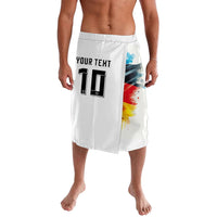 Custom Germany National Football Lavalava Deutschland Eagle Watercolor Splash Geometric Flag Stripe Pattern Art