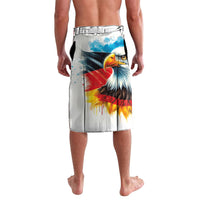 Custom Germany National Football Lavalava Deutschland Eagle Watercolor Splash Geometric Flag Stripe Pattern Art