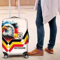 Germany National Football Luggage Cover Deutschland Eagle Watercolor Splash Geometric Flag Stripe Pattern Art