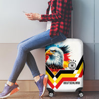Germany National Football Luggage Cover Deutschland Eagle Watercolor Splash Geometric Flag Stripe Pattern Art