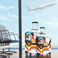 Germany National Football Luggage Cover Deutschland Eagle Watercolor Splash Geometric Flag Stripe Pattern Art