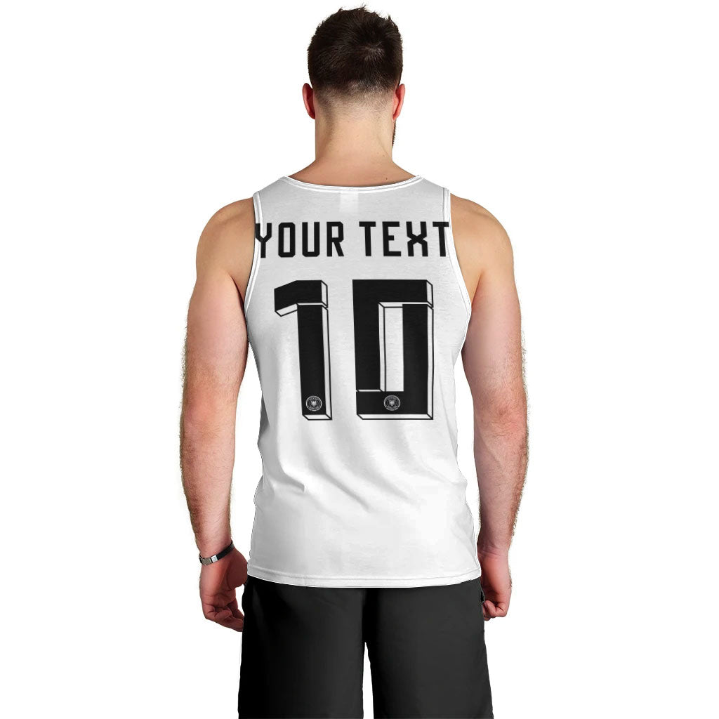 Custom Germany National Football Men Tank Top Deutschland Eagle Watercolor Splash Geometric Flag Stripe Pattern Art