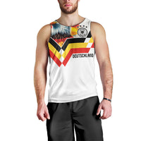Custom Germany National Football Men Tank Top Deutschland Eagle Watercolor Splash Geometric Flag Stripe Pattern Art