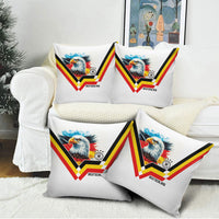 Germany National Football Pillow Cover Deutschland Eagle Watercolor Splash Geometric Flag Stripe Pattern Art