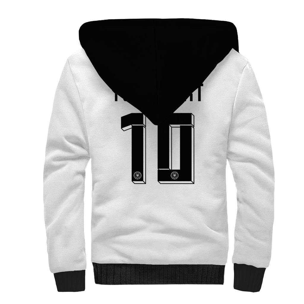Custom Germany National Football Sherpa Hoodie Deutschland Eagle Watercolor Splash Geometric Flag Stripe Pattern Art