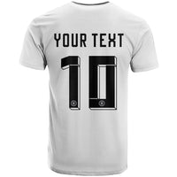 Custom Germany National Football T Shirt Deutschland Eagle Watercolor Splash Geometric Flag Stripe Pattern Art