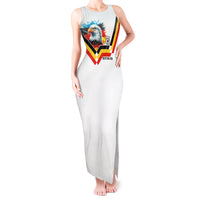 Custom Germany National Football Tank Maxi Dress Deutschland Eagle Watercolor Splash Geometric Flag Stripe Pattern Art