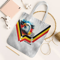 Germany National Football Tote Bag Deutschland Eagle Watercolor Splash Geometric Flag Stripe Pattern Art