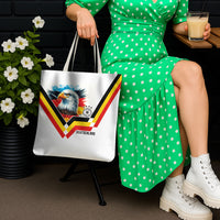 Germany National Football Tote Bag Deutschland Eagle Watercolor Splash Geometric Flag Stripe Pattern Art