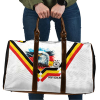 Germany National Football Travel Bag Deutschland Eagle Watercolor Splash Geometric Flag Stripe Pattern Art
