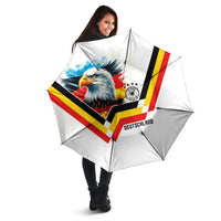 Germany National Football Umbrella Deutschland Eagle Watercolor Splash Geometric Flag Stripe Pattern Art