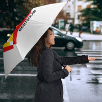 Germany National Football Umbrella Deutschland Eagle Watercolor Splash Geometric Flag Stripe Pattern Art