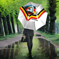 Germany National Football Umbrella Deutschland Eagle Watercolor Splash Geometric Flag Stripe Pattern Art